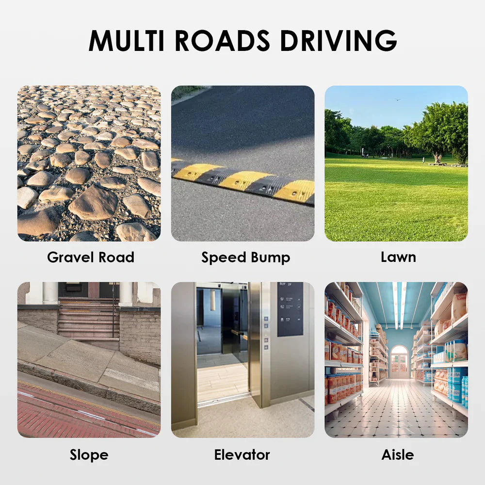 TTZ Electric Elektrische rolstoel opvouwbaar W3 - rood