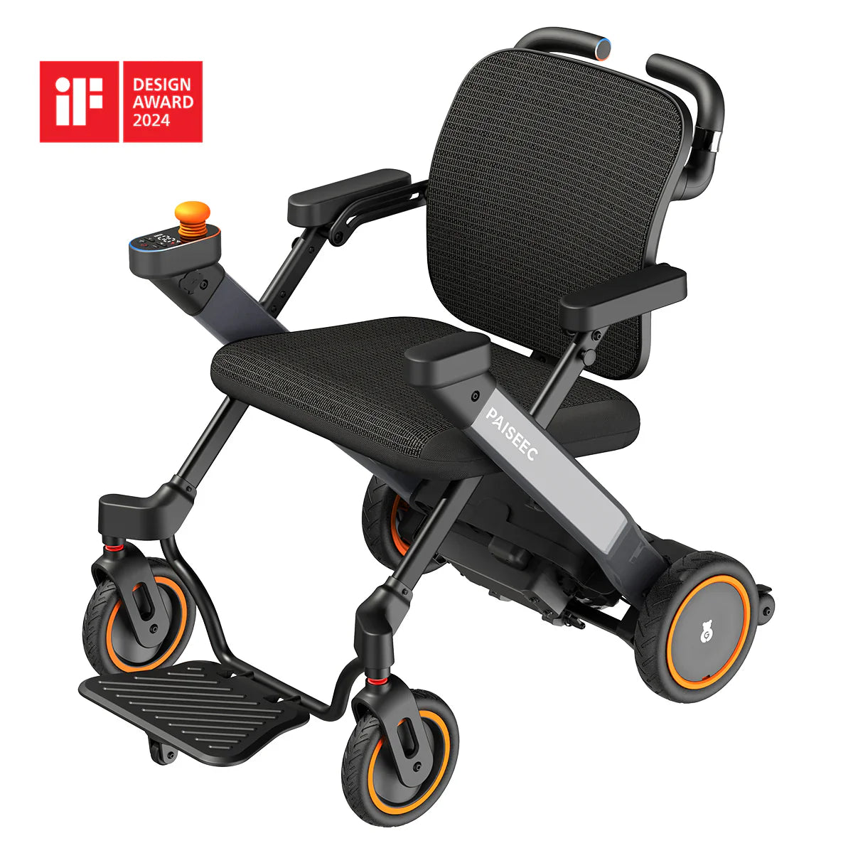 TTZ Electric Elektrische rolstoel opvouwbaar W3 - grijs